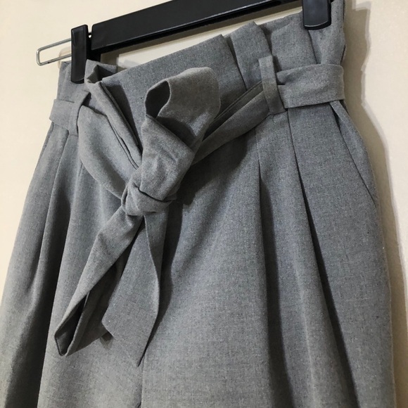 LOFT Grey Paper bag Pant - Picture 4 of 6